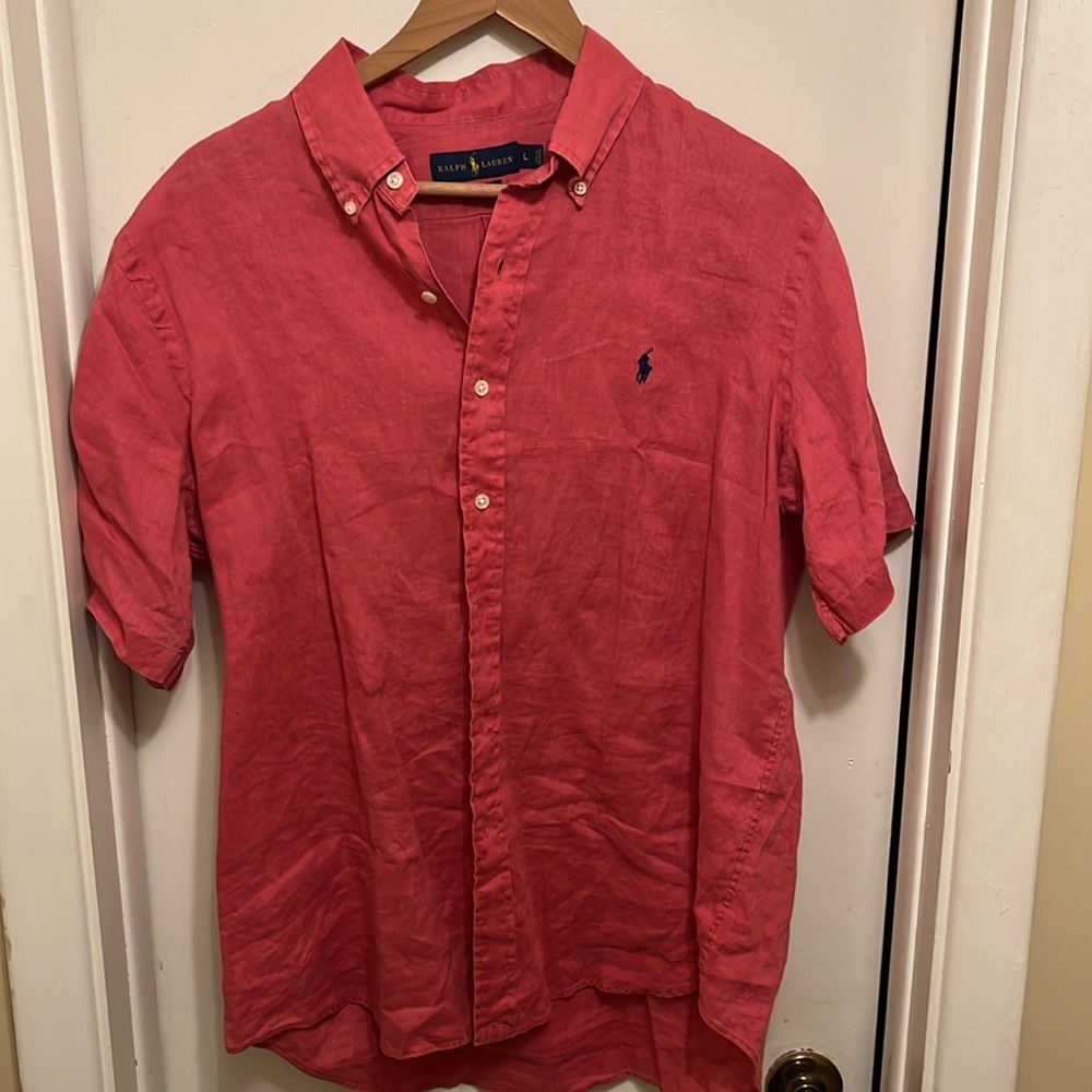 Men’s Polo Linen Shirt